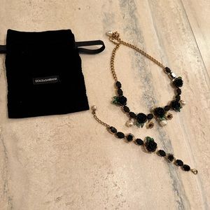 Dolce and Gabbana choker necklace and bracelet set